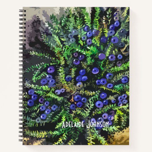 Blaubeeren Notizblock (Vorderseite)
