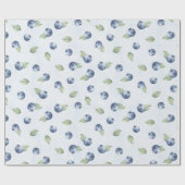 Blaubeeren Obst Geburtstag Geschenkpapier (Flach)