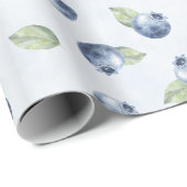 Blaubeeren Obst Geburtstag Geschenkpapier (Rolleneckpunkt)