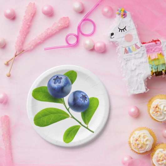 Blaubeeren Pappteller (Party)