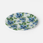 Blaubeeren Pappteller (Schrägansicht)