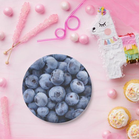 Blaubeeren Pappteller (Party)