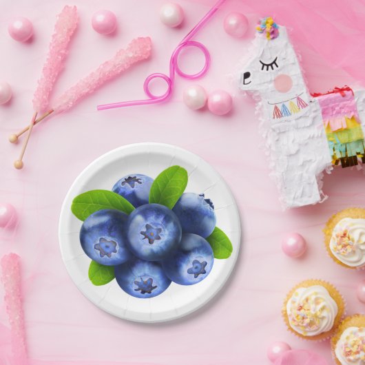 Blaubeeren Pappteller (Party)