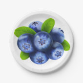 Blaubeeren Pappteller (Vorderseite)