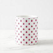 Blaubeeren-Polka-Dosen-Tasse Kaffeetasse (Mittel)