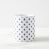 Blaubeeren-Polka Kaffeetasse (Mittel)