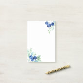 Blaubeeren Post-it Klebezettel (Auf Schreibtisch)