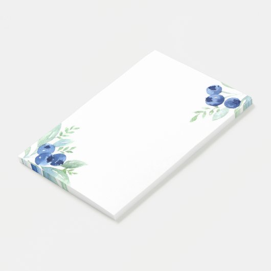 Blaubeeren Post-it Klebezettel (angewinkelt)