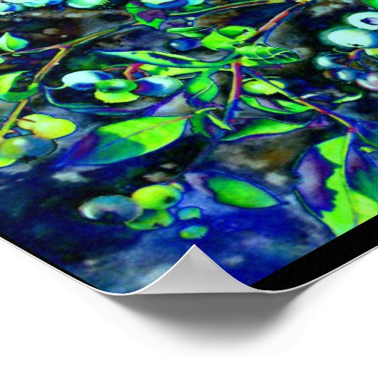 Blaubeeren Poster (Ecke)