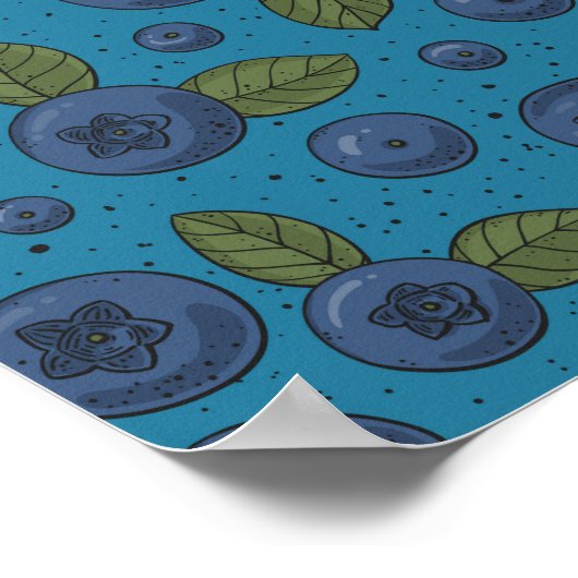 Blaubeeren Poster (Ecke)