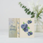 Blaubeeren Postkarte (Stehend Vorderseite)