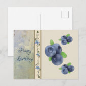Blaubeeren Postkarte (Vorne/Hinten)