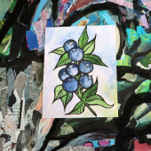 Blaubeeren Postkarte