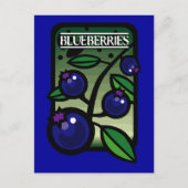 Blaubeeren Postkarte (Vorderseite)