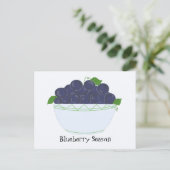 Blaubeeren Postkarte (Stehend Vorderseite)