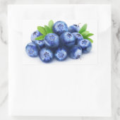 Blaubeeren Rechteckiger Aufkleber (Tasche)