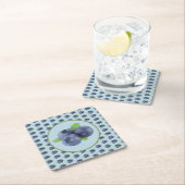 Blaubeeren rechteckiger pappuntersetzer (Vor Ort)