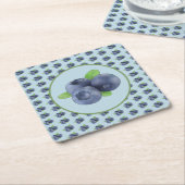 Blaubeeren rechteckiger pappuntersetzer (angewinkelt)