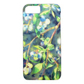 Blaubeeren, romantische Früchte Aquarellmalerei Case-Mate iPhone Hülle (Rückseite)