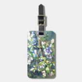 Blaubeeren, romantische Früchte Aquarellmalerei Gepäckanhänger (Vorderseite vertikal)