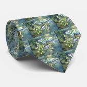 Blaubeeren, romantische Früchte Aquarellmalerei Krawatte (Gerollt)