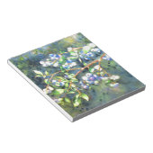 Blaubeeren, romantische Früchte Aquarellmalerei Notizblock (angewinkelt)