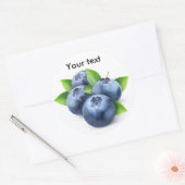 Blaubeeren Runder Aufkleber (Umschlag)