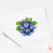 Blaubeeren Runder Aufkleber (Umschlag)
