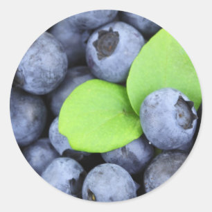 Blaubeeren Runder Aufkleber