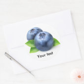 Blaubeeren Runder Aufkleber (Umschlag)