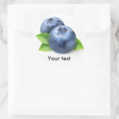 Blaubeeren Runder Aufkleber (Tasche)