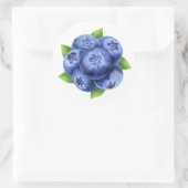 Blaubeeren-Rundzusammensetzung Runder Aufkleber (Tasche)