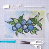 Blaubeeren Seidenpapier (Handwerk)