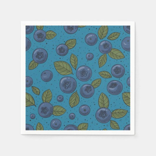 Blaubeeren Serviette (Vorderseite)