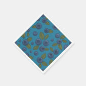Blaubeeren Serviette (Ecke)