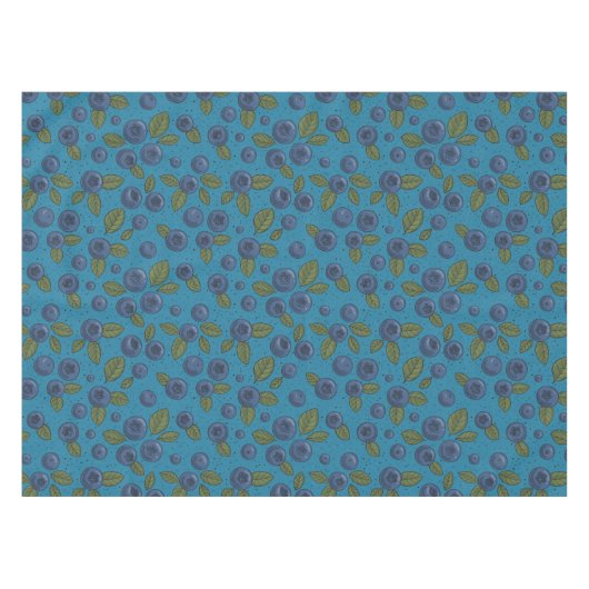 Blaubeeren Tischdecke (Vorderseite (Horizontal))