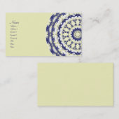 Blaubeeren u. SahneKaleidoskop Visitenkarte (Vorne/Hinten)