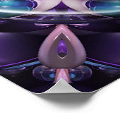 Blaubeeren und Creme Peace Poster (Ecke)