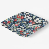 Blaubeeren und Erdbeeren Pappteller (Gewinkelt)