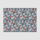 Blaubeeren und Erdbeeren Seidenpapier (Vorderseite)