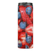 Blaubeeren und Erdbeeren Thermosbecher (Rückseite)