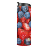 Blaubeeren und Erdbeeren Thermosbecher (Nach rechts gedreht)