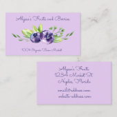 Blaubeeren Visitenkarte (Vorne/Hinten)