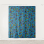 Blaubeeren Wandteppich (Vorderseite)