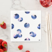 Blaubeeren Wasserfarbenmuster  Serviette (Beispiel)
