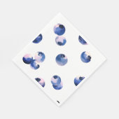 Blaubeeren Wasserfarbenmuster  Serviette (Ecke)