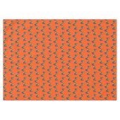 Blaubeerenfruchtmuster auf Orange Tischdecke (Vorderseite (Horizontal))
