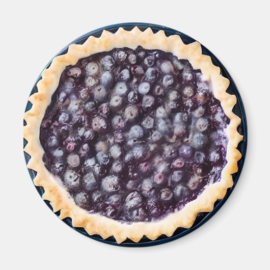 Blaubeerenkuchen und Extravaganter Kruste Magnet (Vorne)