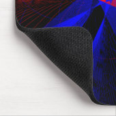 Blaubeerfarbene abstrakte geometrische Mauspad (Ecke)