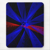 Blaubeerfarbene abstrakte geometrische Mauspad (Vorne)